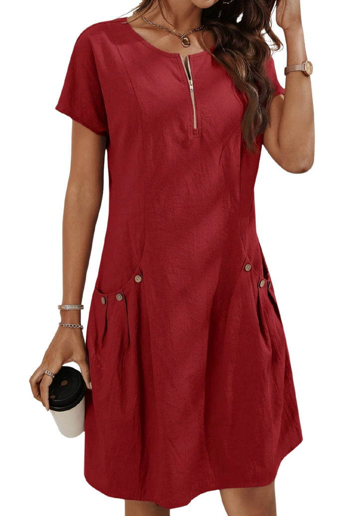 Teressa - Zip Pocket Day Dress