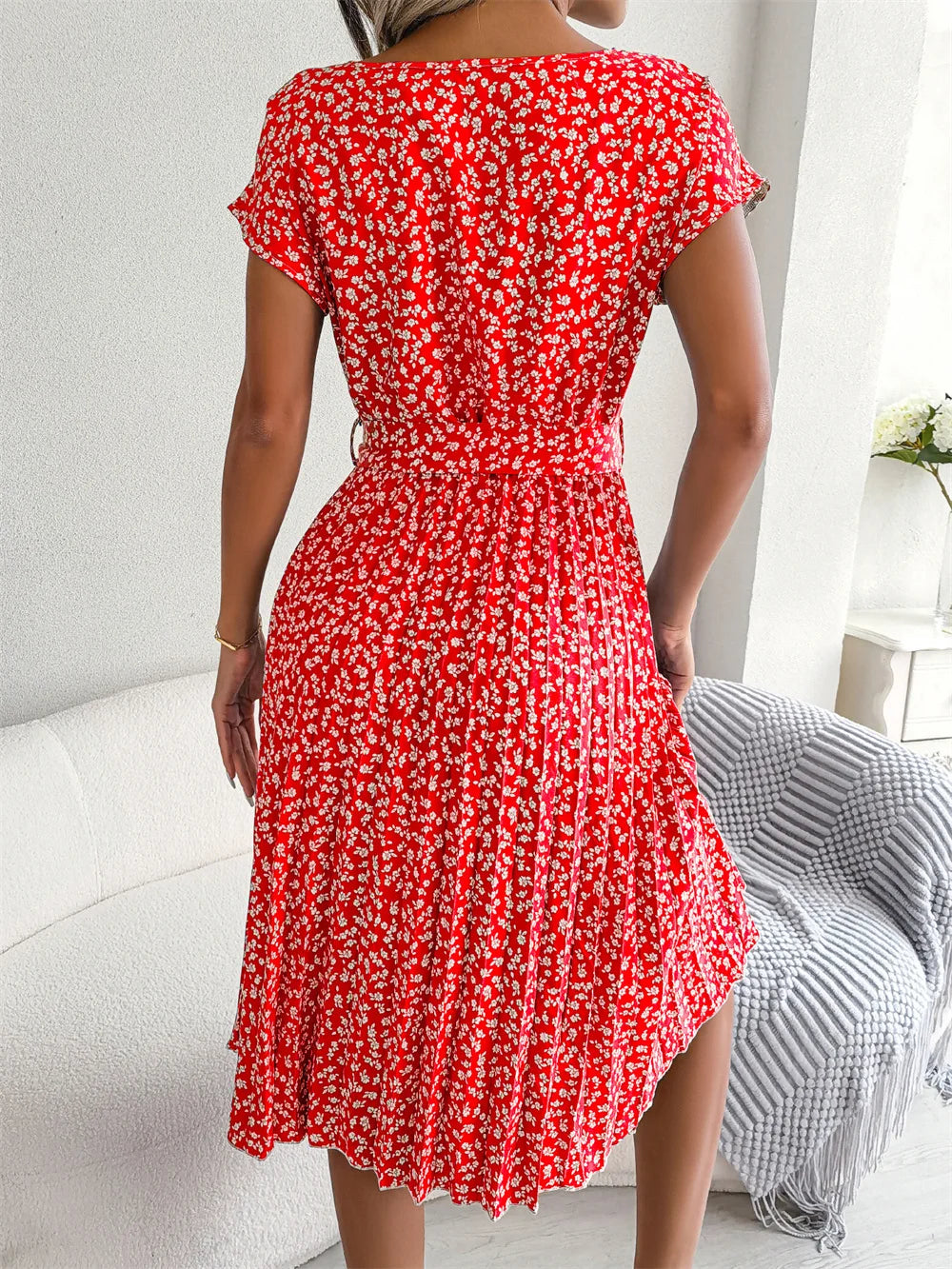 Kaly Grace - Pleated Midi Dress