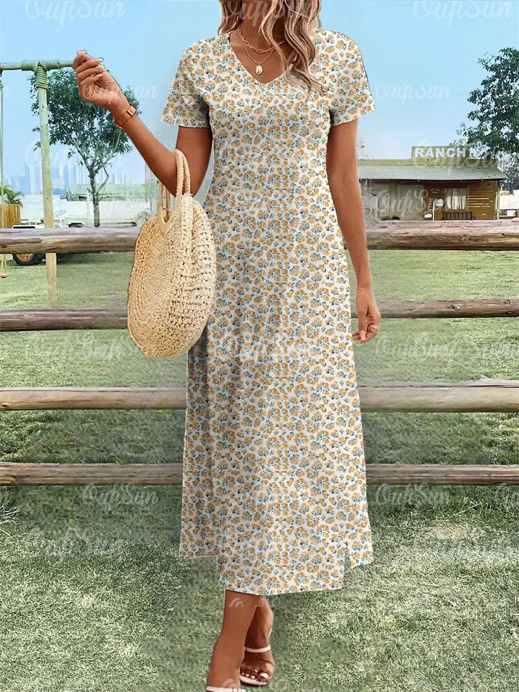 Fiona - Floral Relaxed Maxi Dress