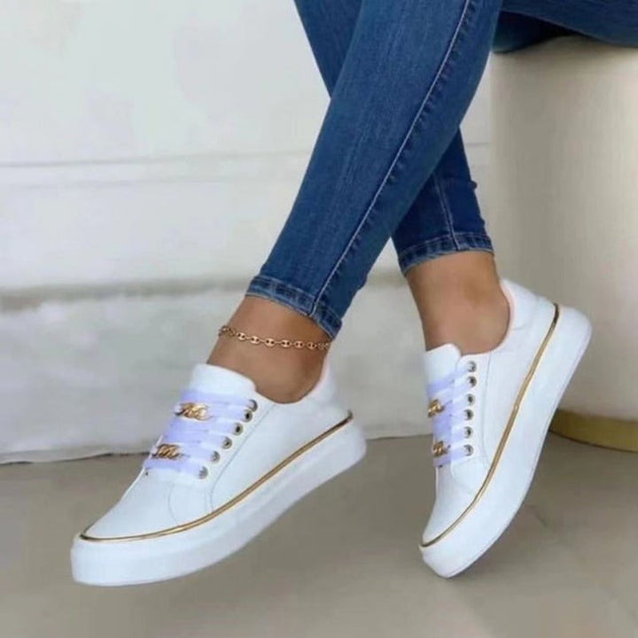 Kate-Luxe Chain Accent Sneakers