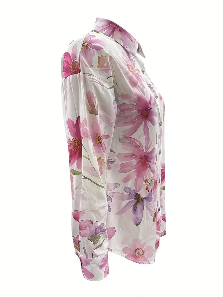 Daisy-Breeze Button-Up Shirt