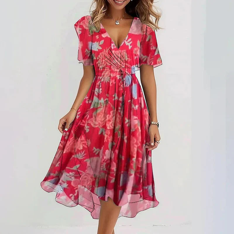 Vivienne – Floral Midi Dress