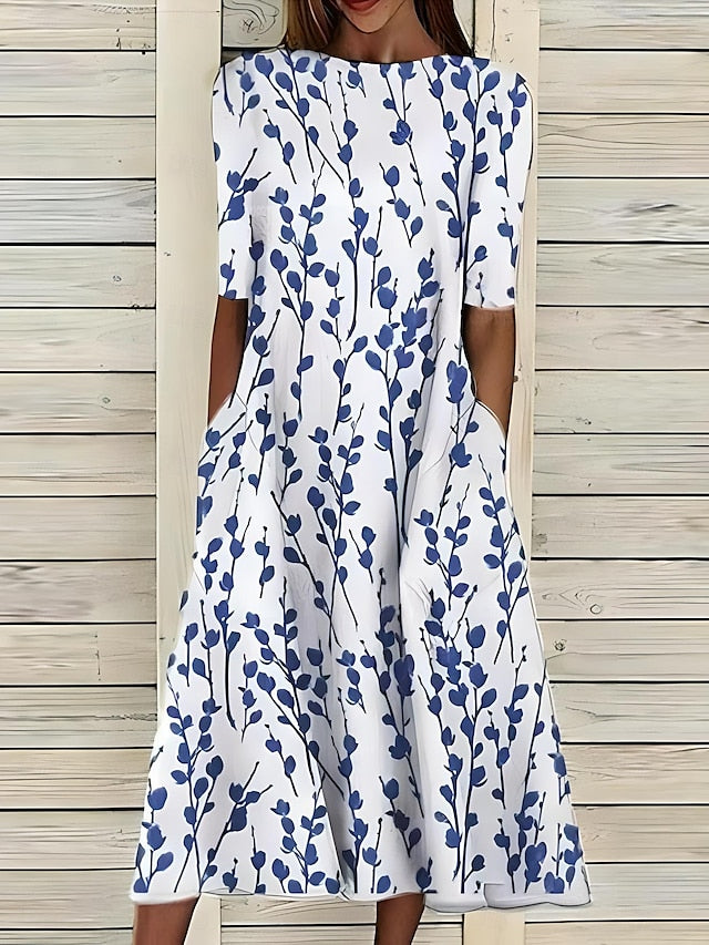 Celeste - Botanical Breeze Midi Dress