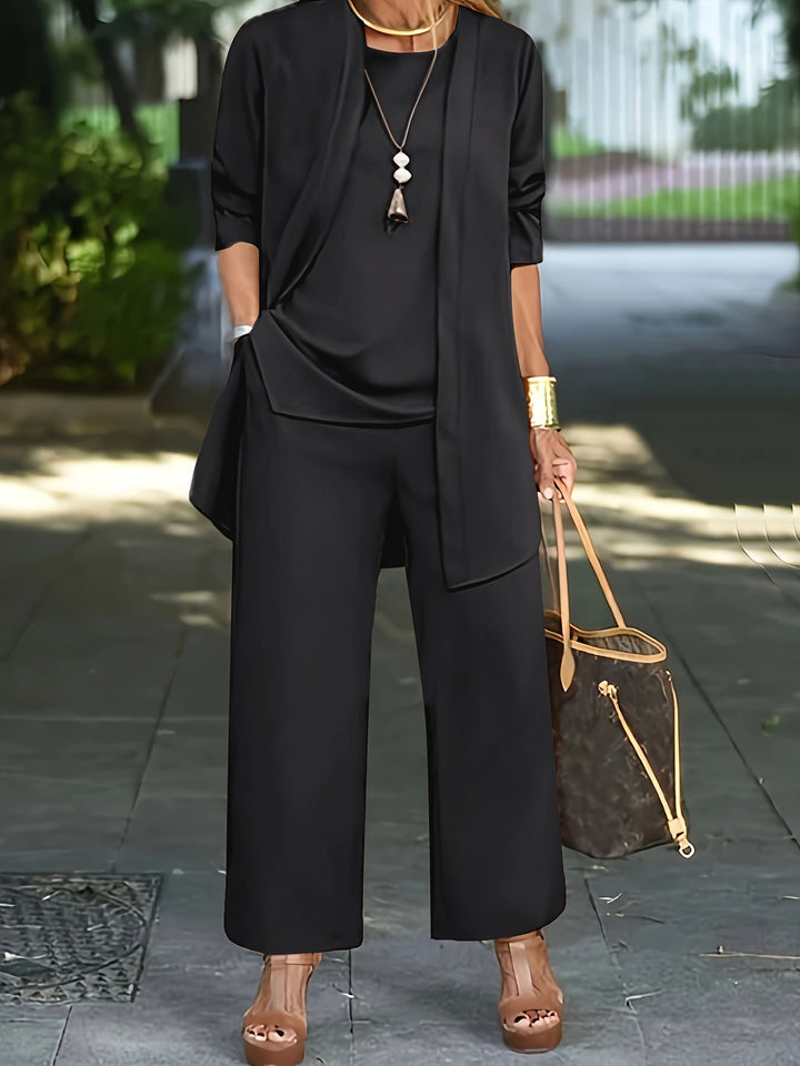 Isla-3-Piece Flowy Trouser Set