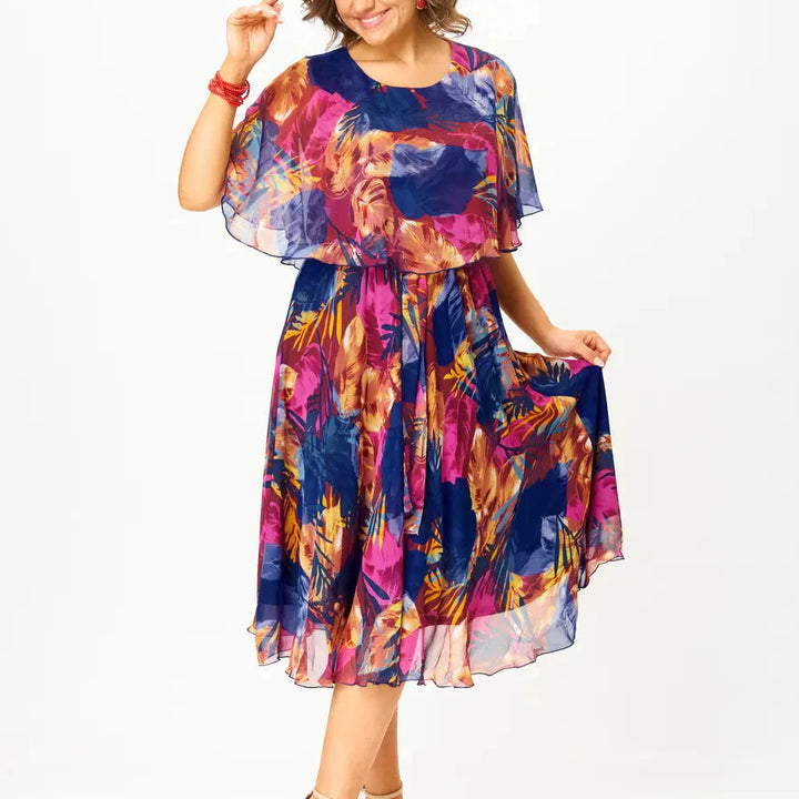 Isla-Breeze Chiffon Midi Dress