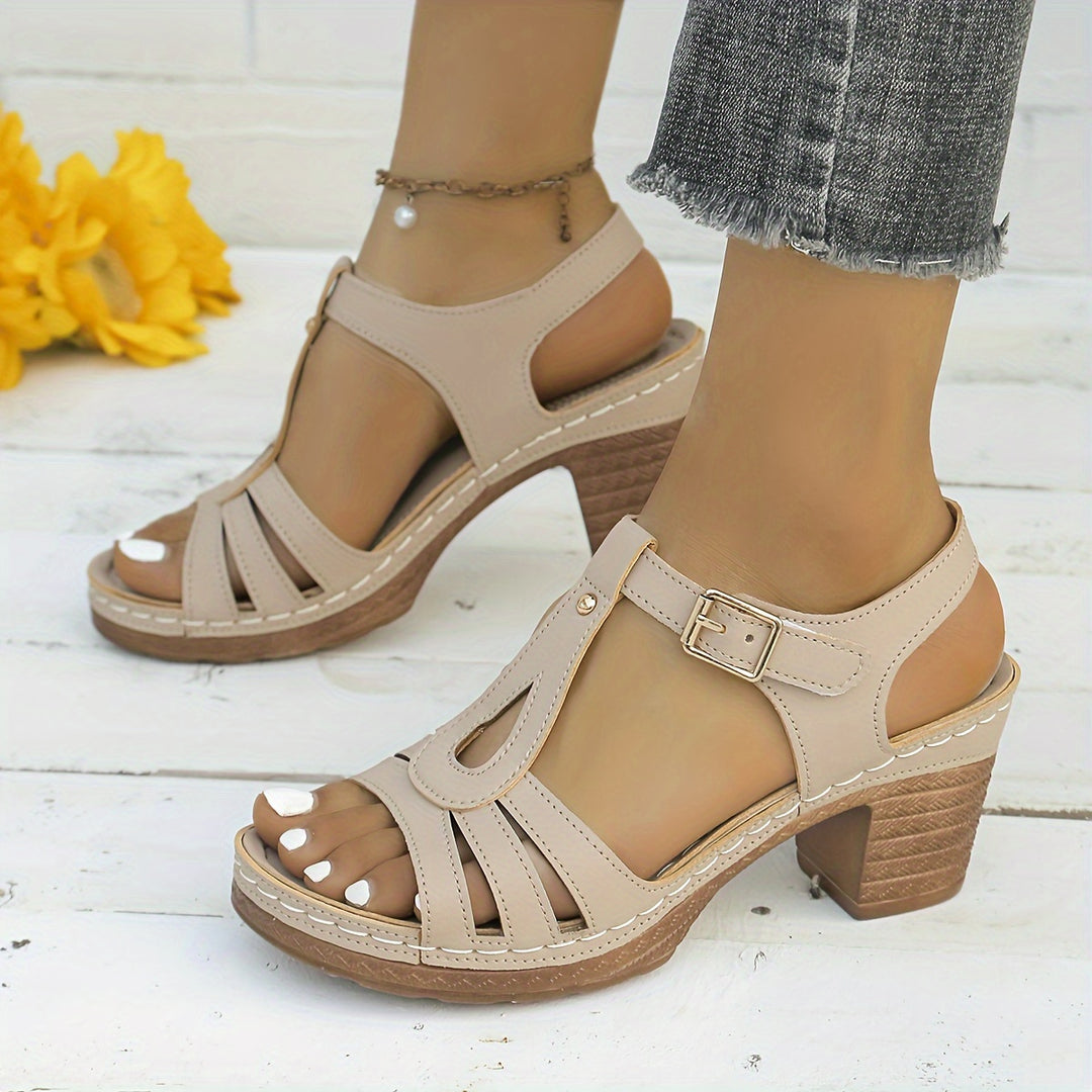 Sophia – Comfort Block Heel Sandals