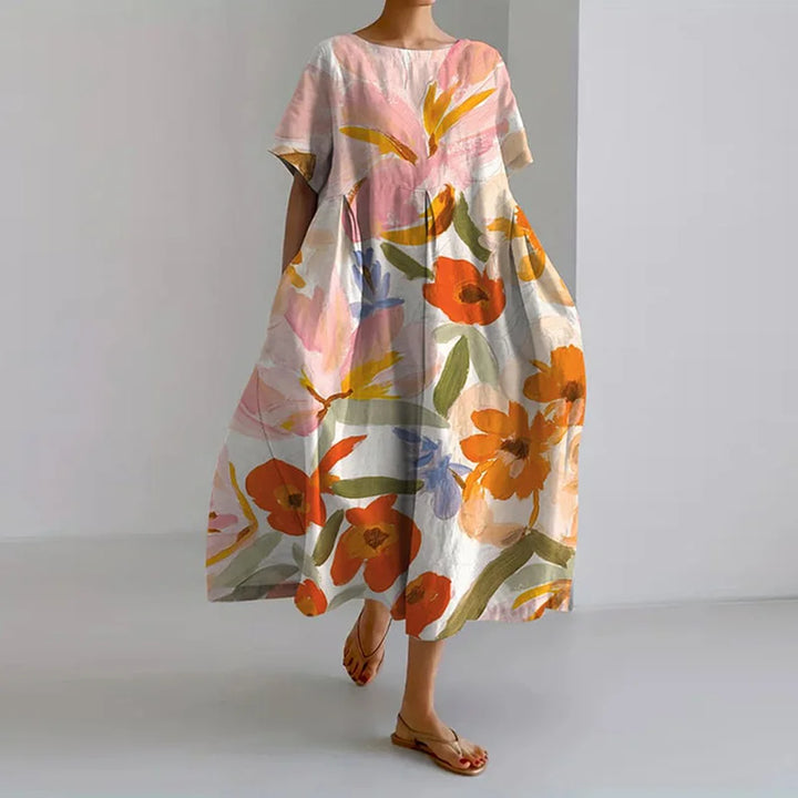 Sienna-Bloom Oversized Floral Dress