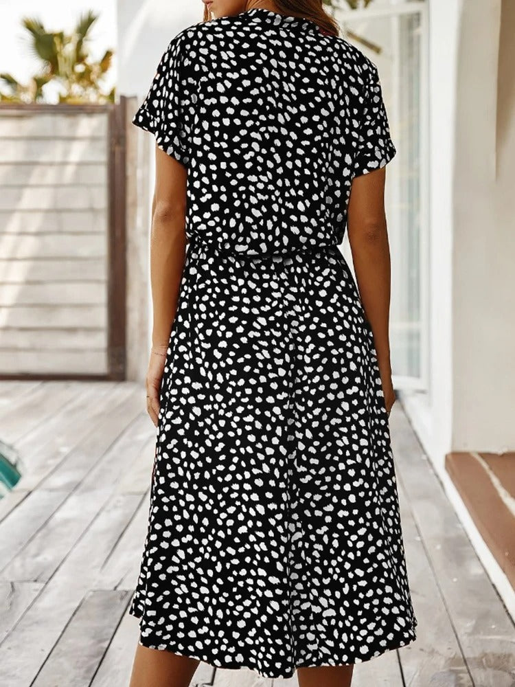 Rosa-Button-Down Midi Dress