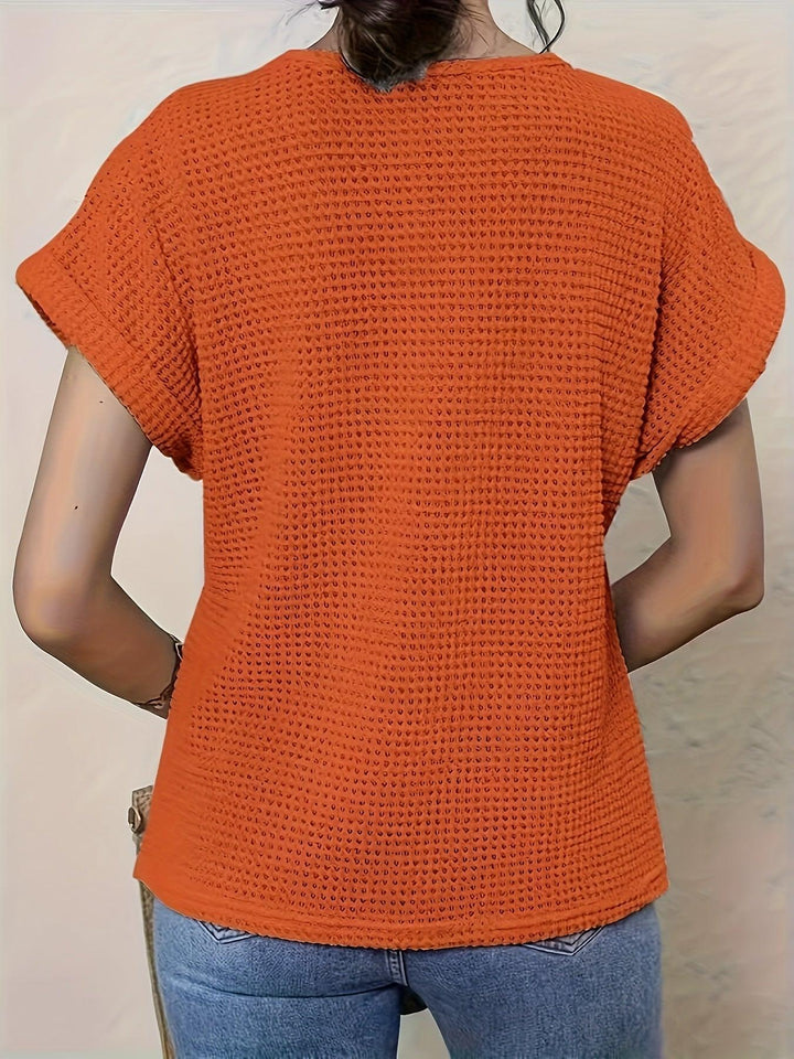 Maya - Boho Knit Lace Tee