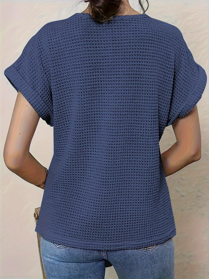 Maya - Boho Knit Lace Tee