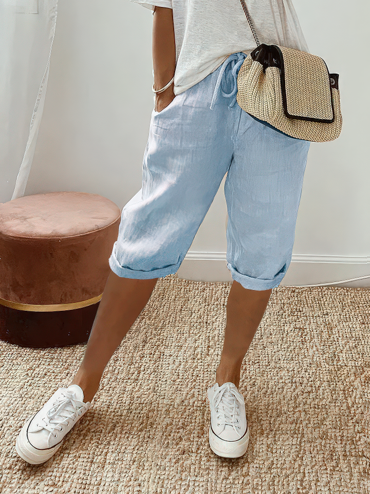 Lena - Relaxed Fit Drawstring Shorts