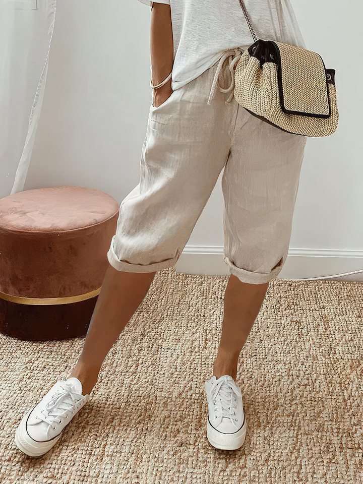 Lena - Relaxed Fit Drawstring Shorts
