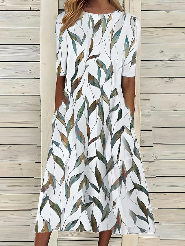 Celeste - Botanical Breeze Midi Dress