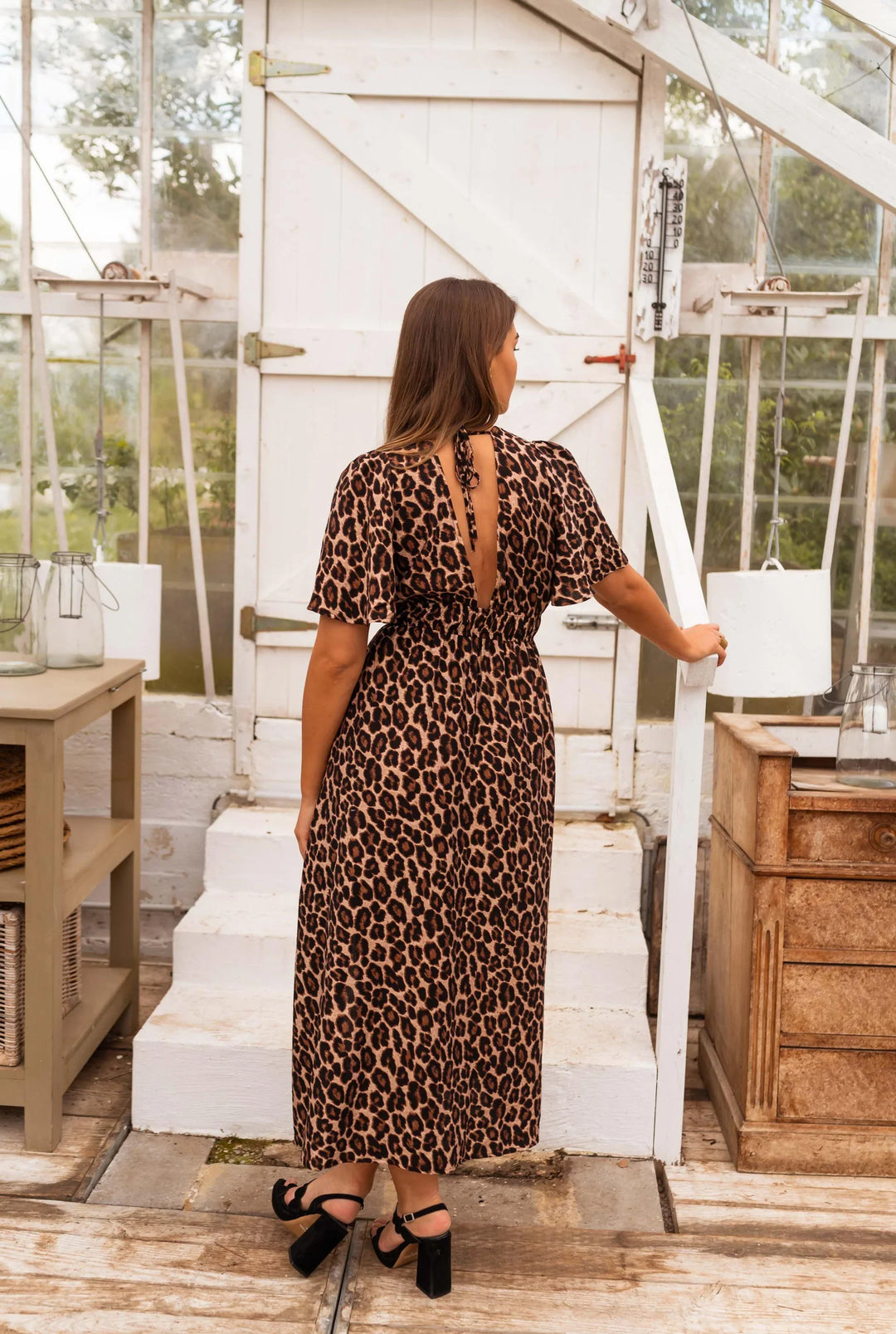 Lena - Relaxed Leopard Print Maxi Dress