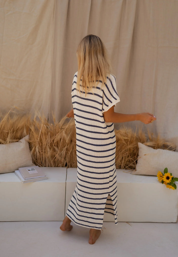 Ivy - Laid-Back Stripe Knit Dress