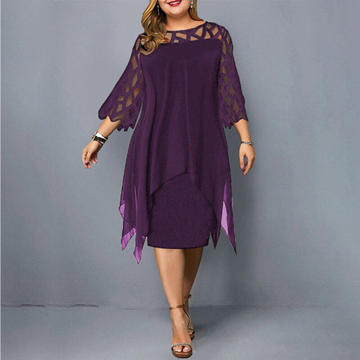 Sophia – Elegant Layered Midi Dress