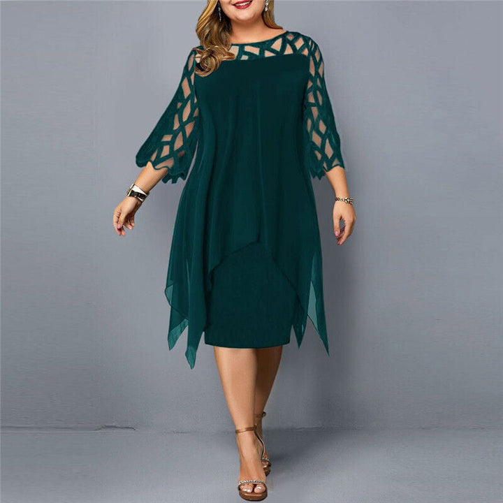 Sophia – Elegant Layered Midi Dress