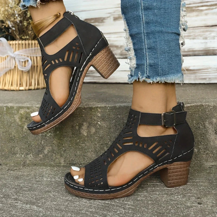 Vienna-Cut-Out Comfort Sandals