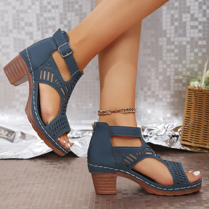 Vienna-Cut-Out Comfort Sandals