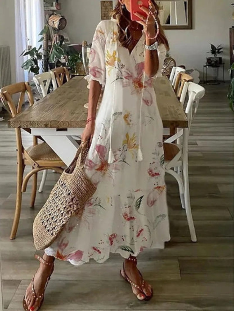 Amélie-Printed Dress