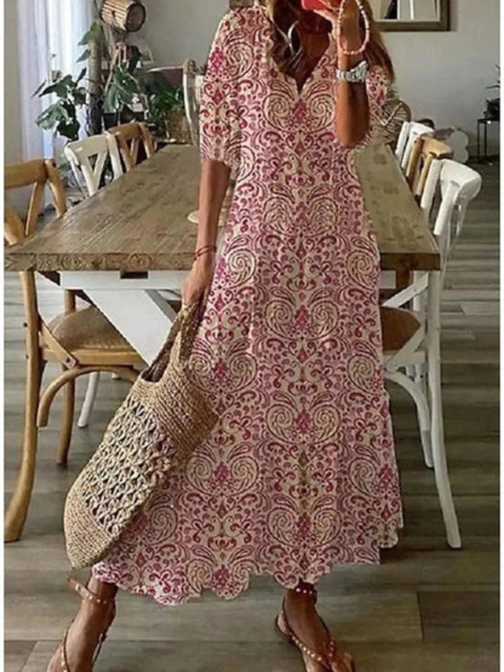 Amélie-Printed Dress