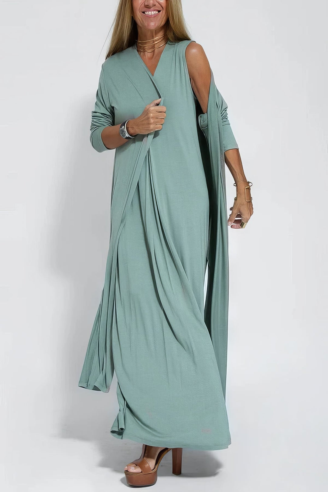 Elena - Relaxed Fit Dress & Matching Cardigan as a GIFT
